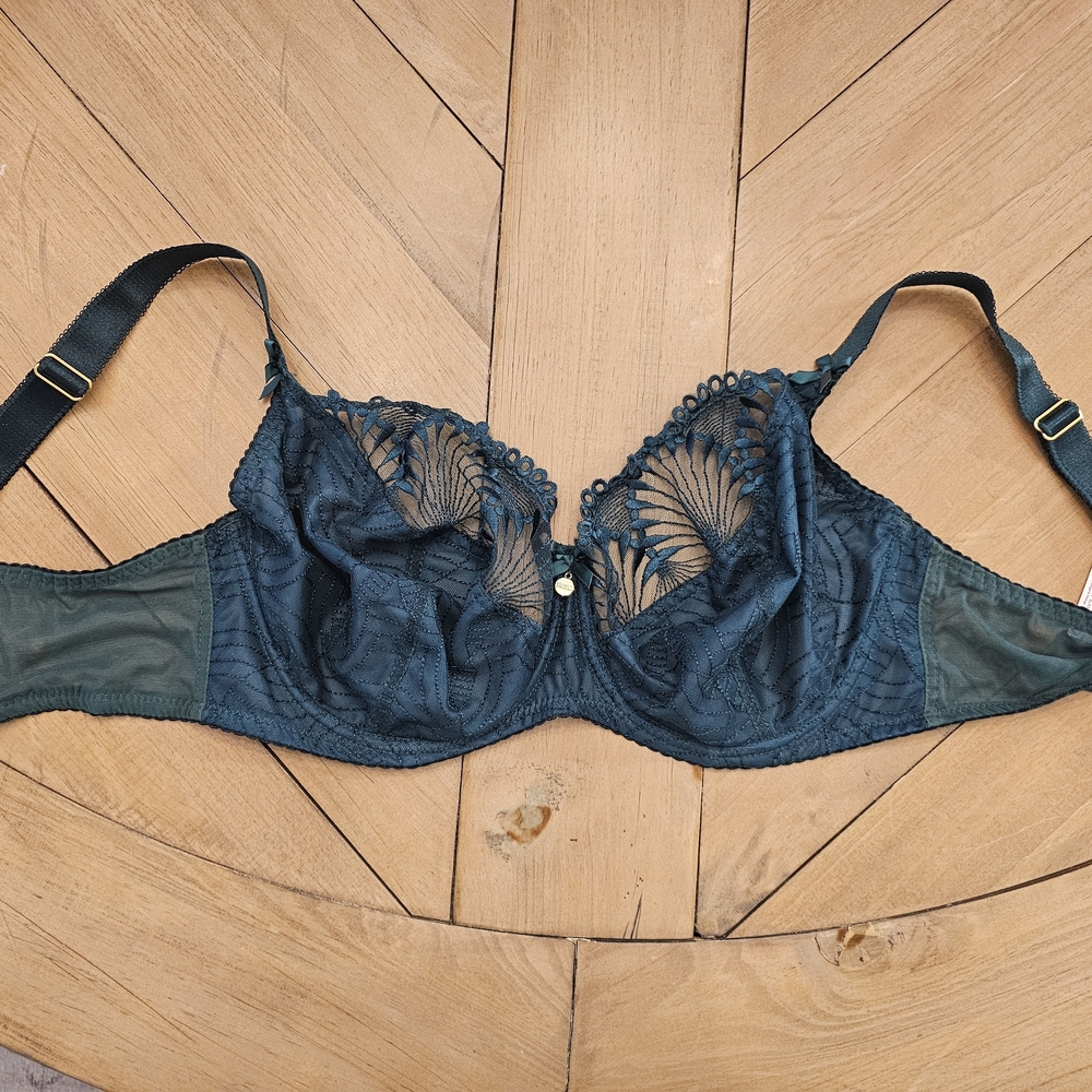 Nessa Lace Underwire Bra in Deep Teal